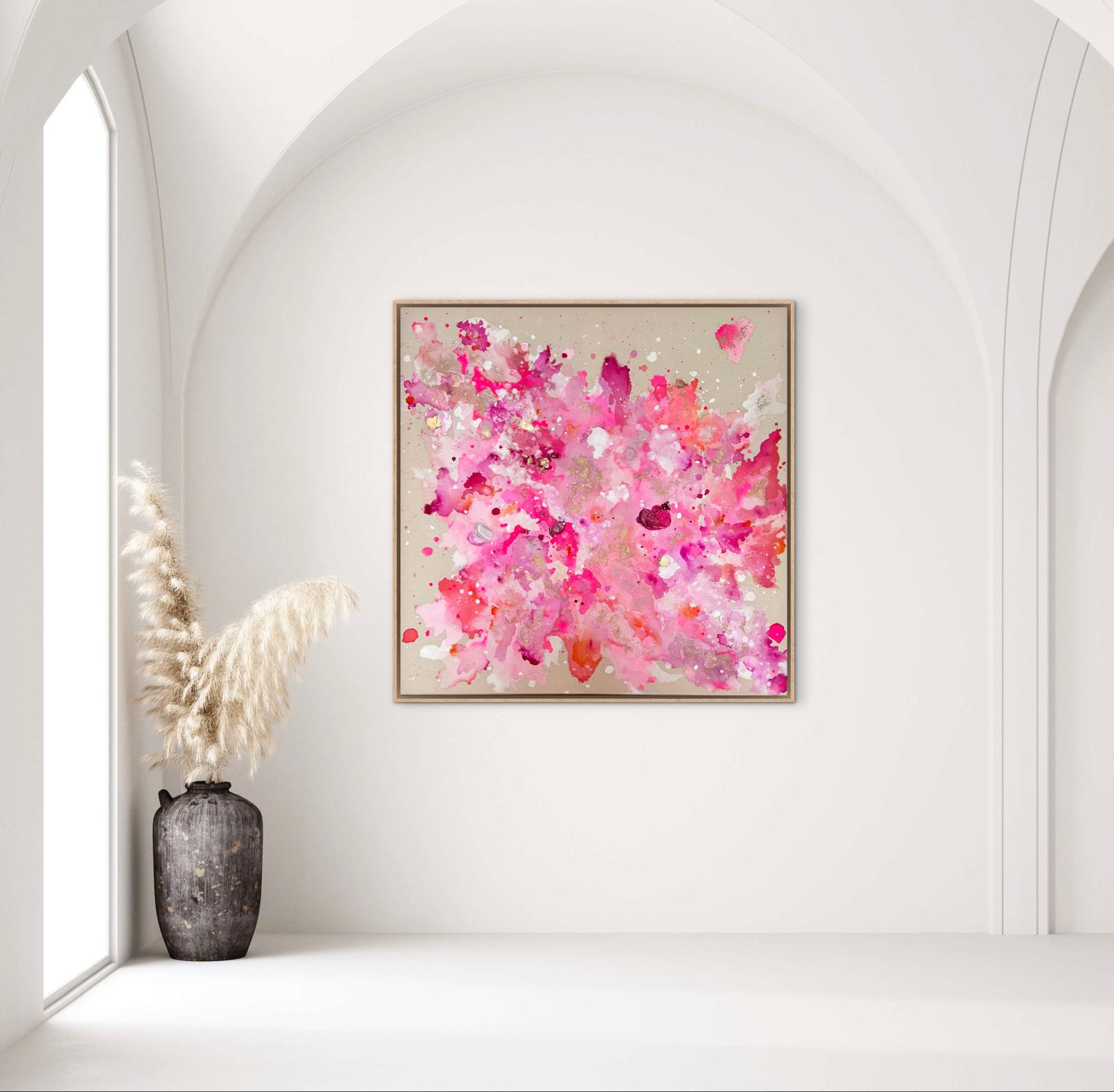 Pure-Unfolding, 2026, Acryl, Gold und Strukturelemente auf roher Baumwollleinwand, Ansicht 18